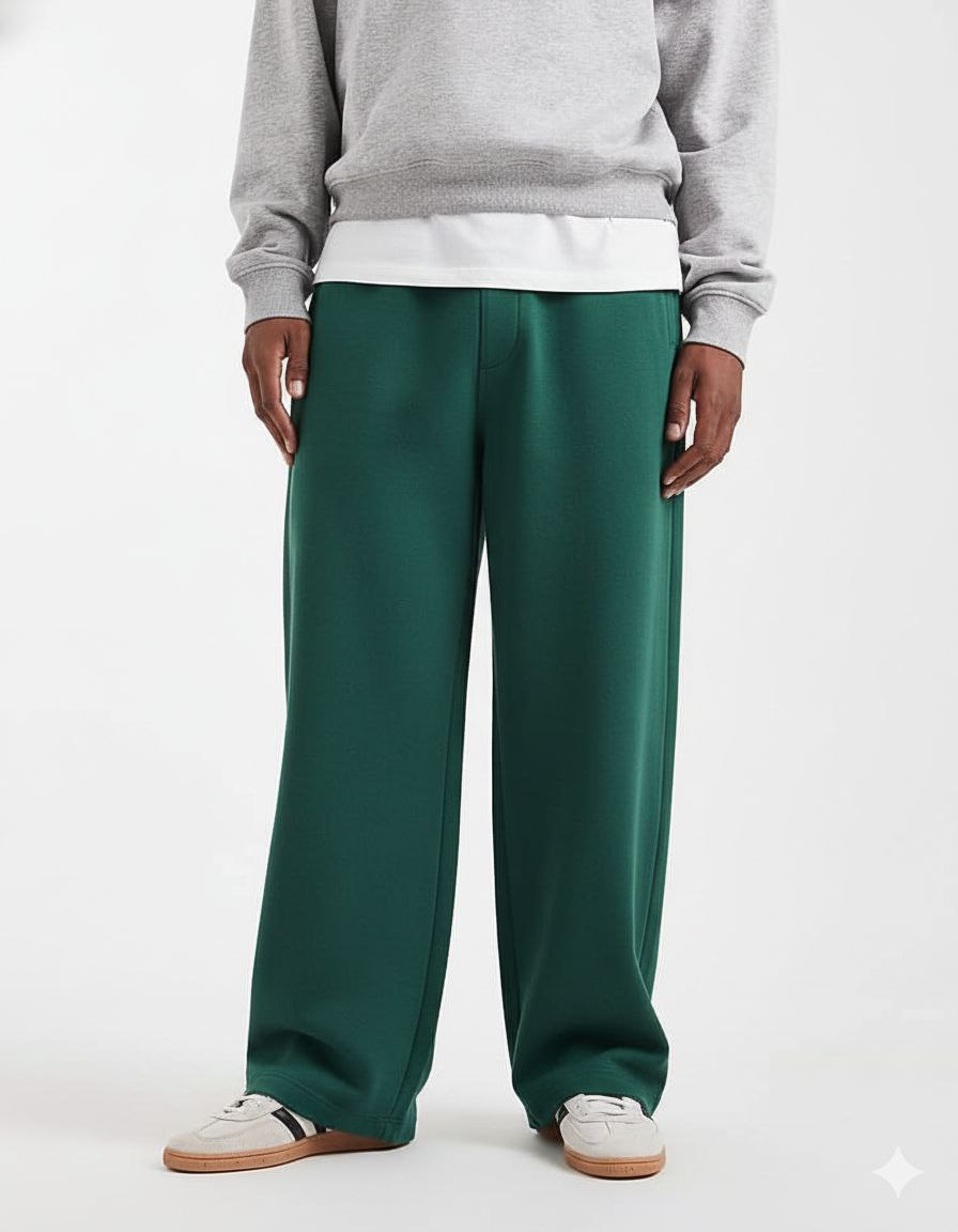 olive wide leg sweatpants